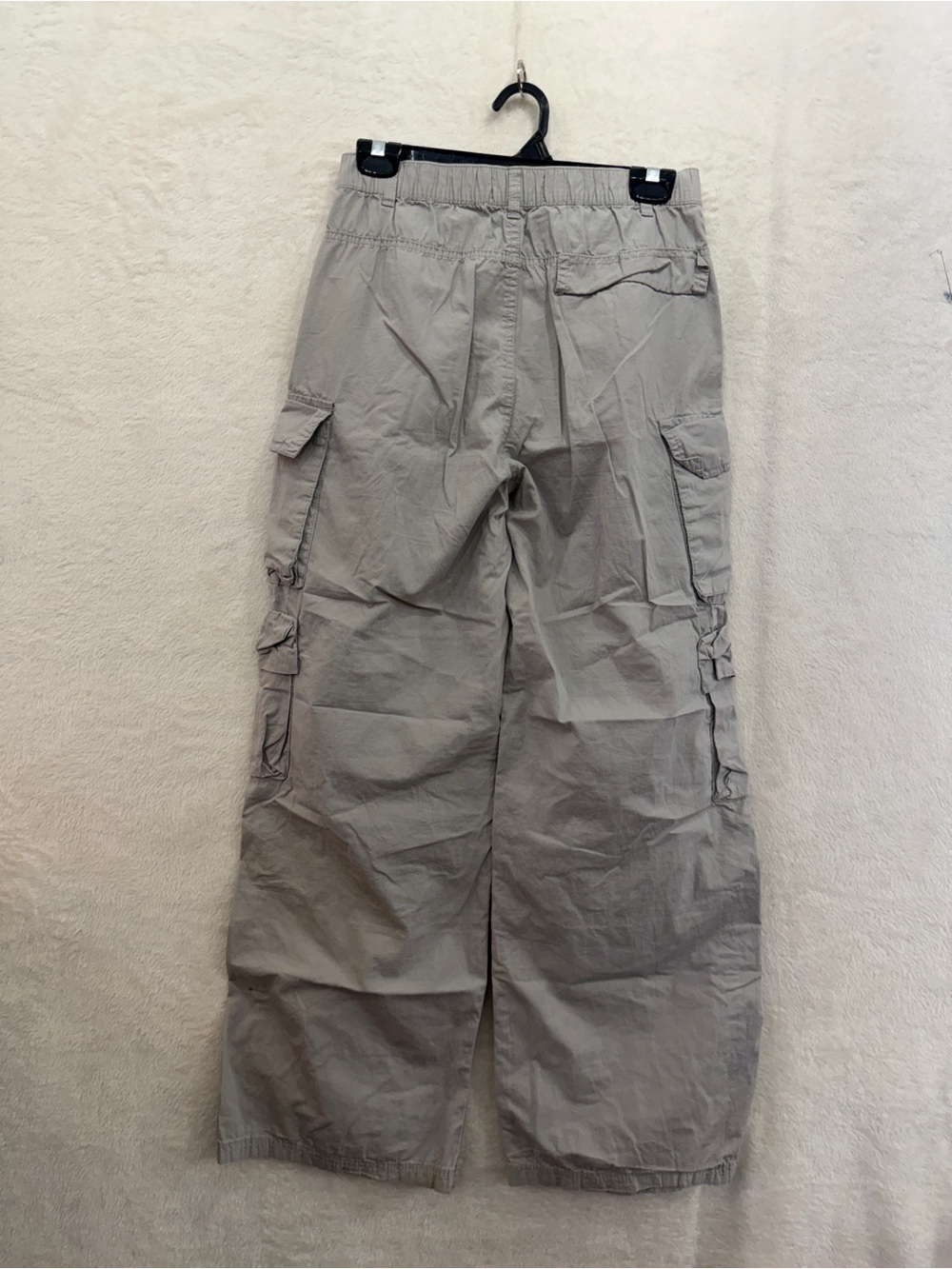 Refuge Cargo Pants Women’s Size XS Light Gray Wide-Leg Y2K Gorpcore Pockets - Picture 9 of 9